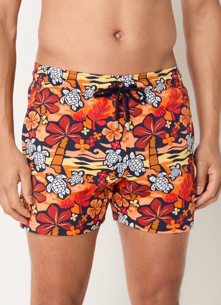 Pantaloncini da bagno Vilebrequin in stile moresco con stampa e tasche laterali