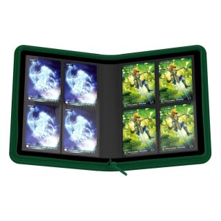 Ultimate Guard 4-Pocket Zipfolio Xenoskin Grün