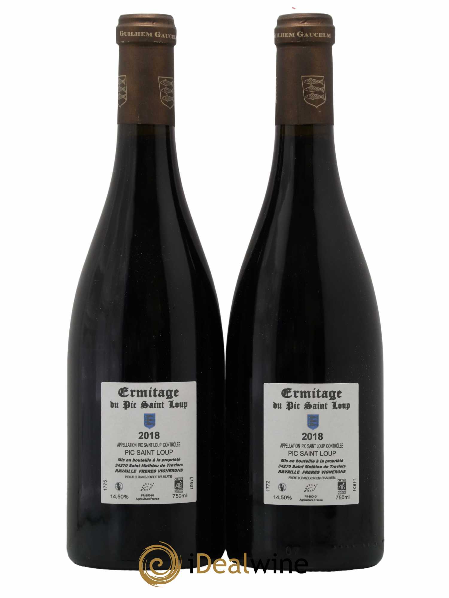 Pic Saint-Loup Héritage du Pic Saint-Loup (anciennement Ermitage) Guilhem Gaucelm Ermitage du Pic Saint-Loup 2018 - Lot de 2 Bouteilles