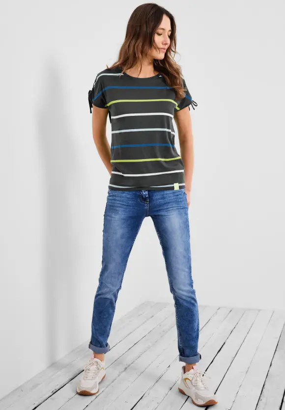 CECIL Streifenshirt mit Rundhals