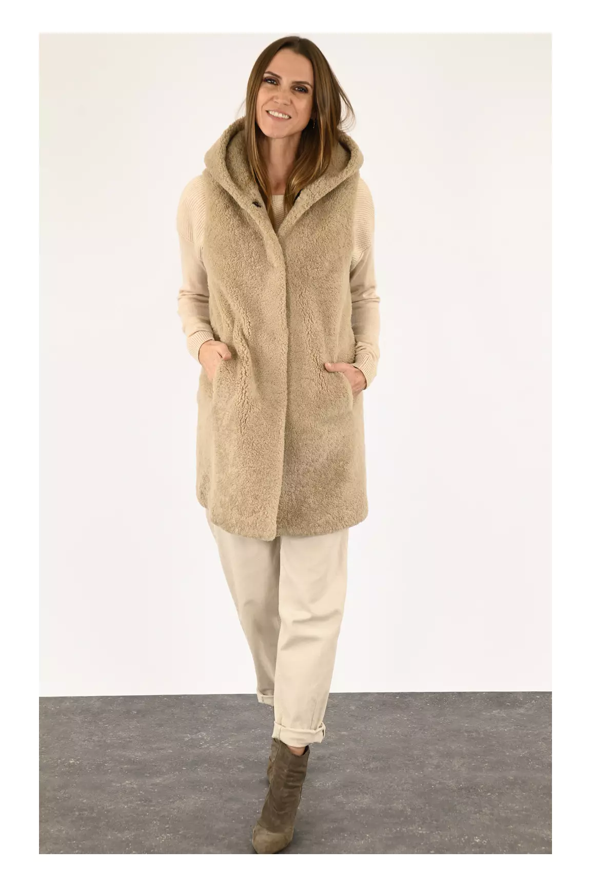 Levinsky Autres Gilets Femme couleur beige