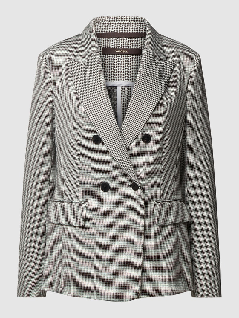 Blazer mit Pattentaschen in anthrazit