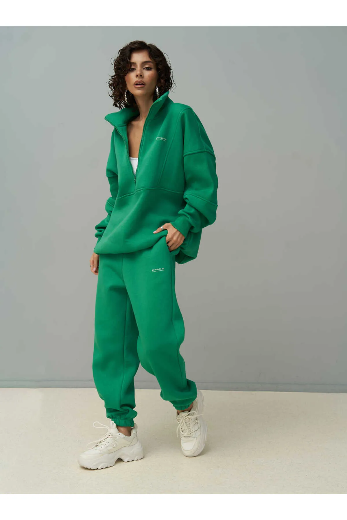 MAİ COLLECTİON  Mini Studio Co Benetton Oversize-Trainingsanzug-Set