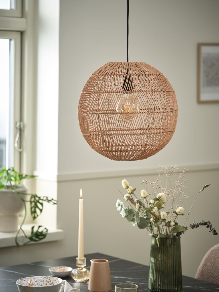 HAAKON HAAKON luminária suspensa Ø35cm rattan