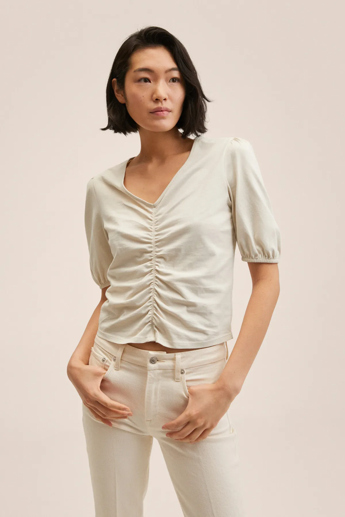 MANGO  27047117 Damen/Mädchen Hell/Pastellgrau