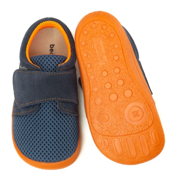 beda ~ LowCut Leder & Mesh ~ Mandarine