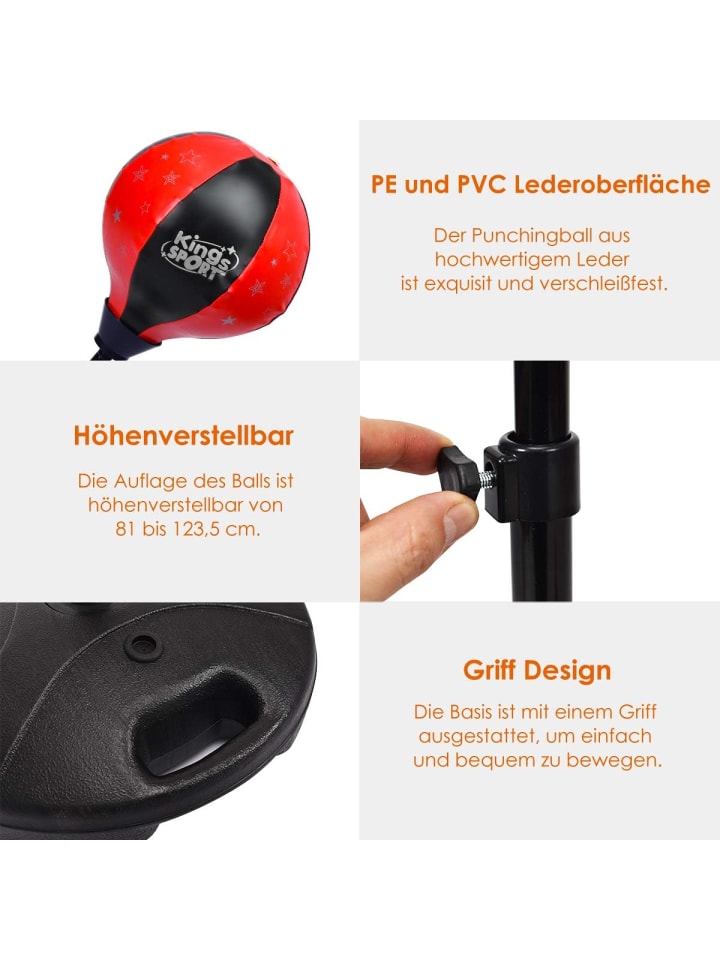 COSTWAY Standboxsack in Schwarz günstig kaufen 43 x 81 cm
