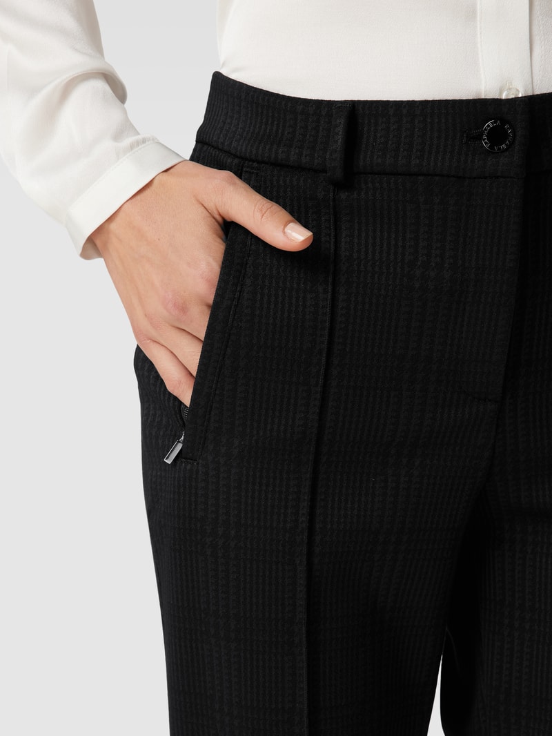 Super Slim Fit Hose mit Knopf- und Reißverschluss in schwarz