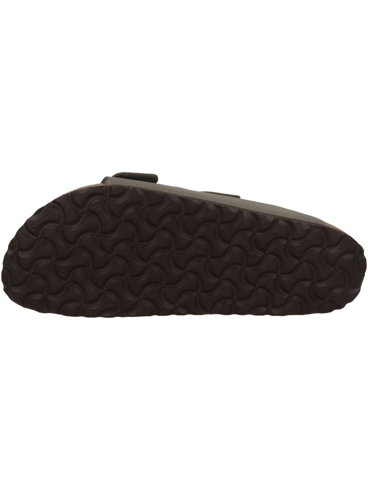 Birkenstock Sandale Arizona Birko-Flor Nubuk schmal in grau günstig kaufen