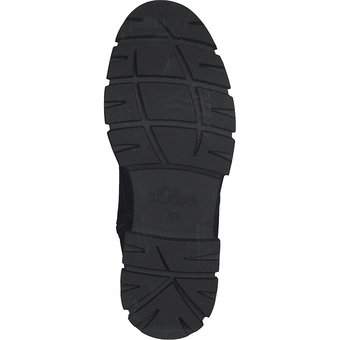 s.Oliver Schnür Boots in schwarz