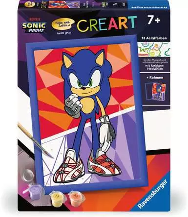 CreArt Sonic: New Yoke City - Malen nach Zahlen für Kinder ab 7 Jahren