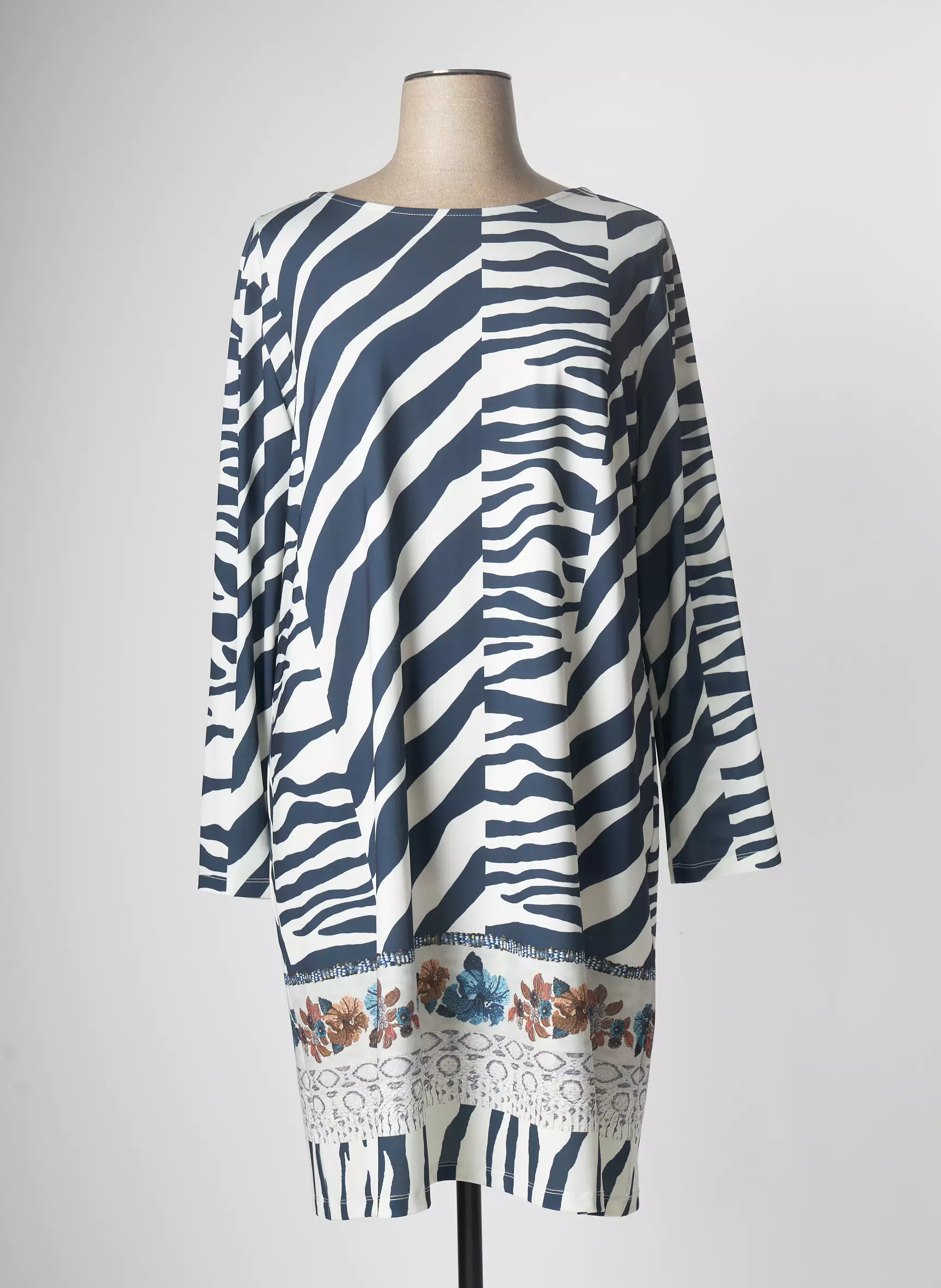 Fuego Woman Robes Mi Longues Femme couleur bleu