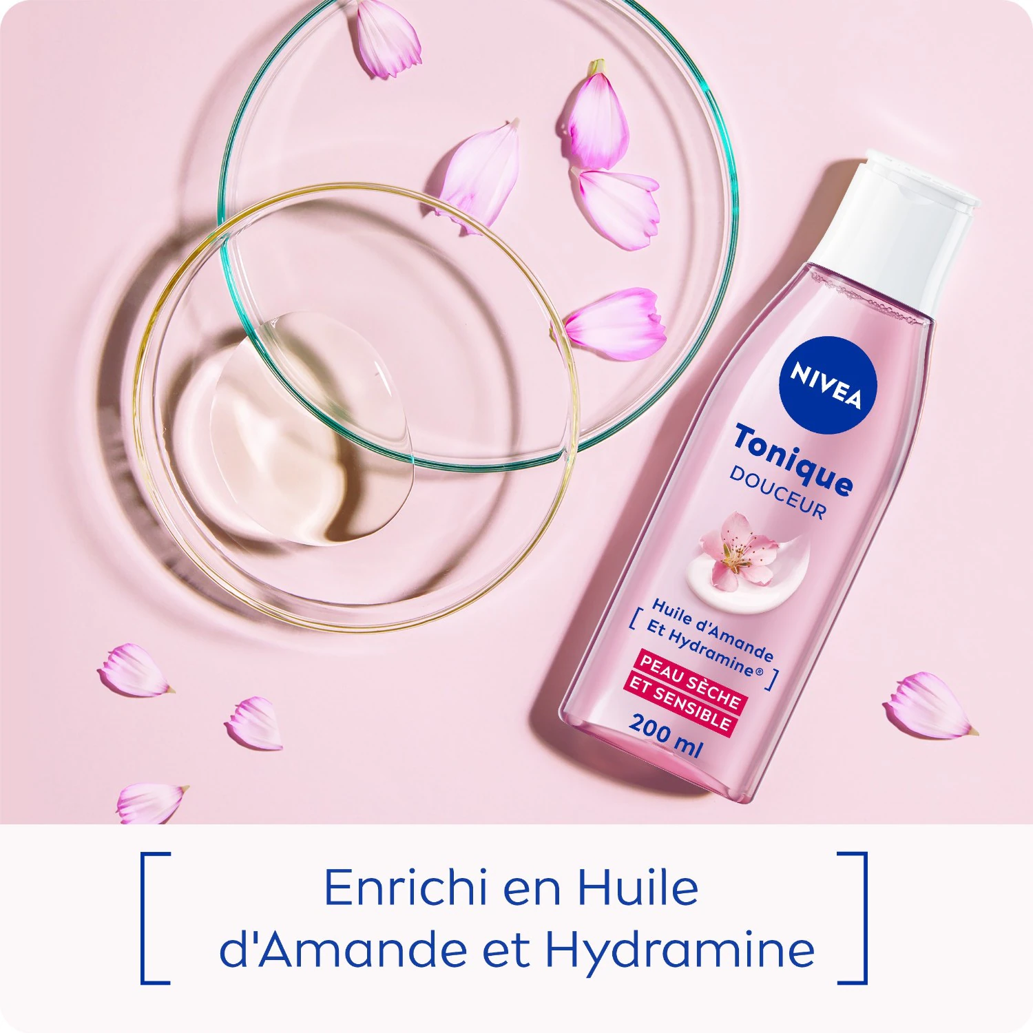 NIVEA Delikatny tonik z olejkiem ze słodkich migdałów do skóry suchej i wrażliwej