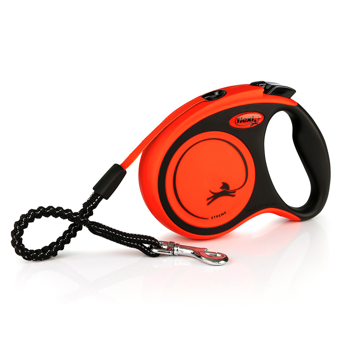 flexi XTREME Gurtleine schwarz/orange günstig kaufen bei ZooRoyal