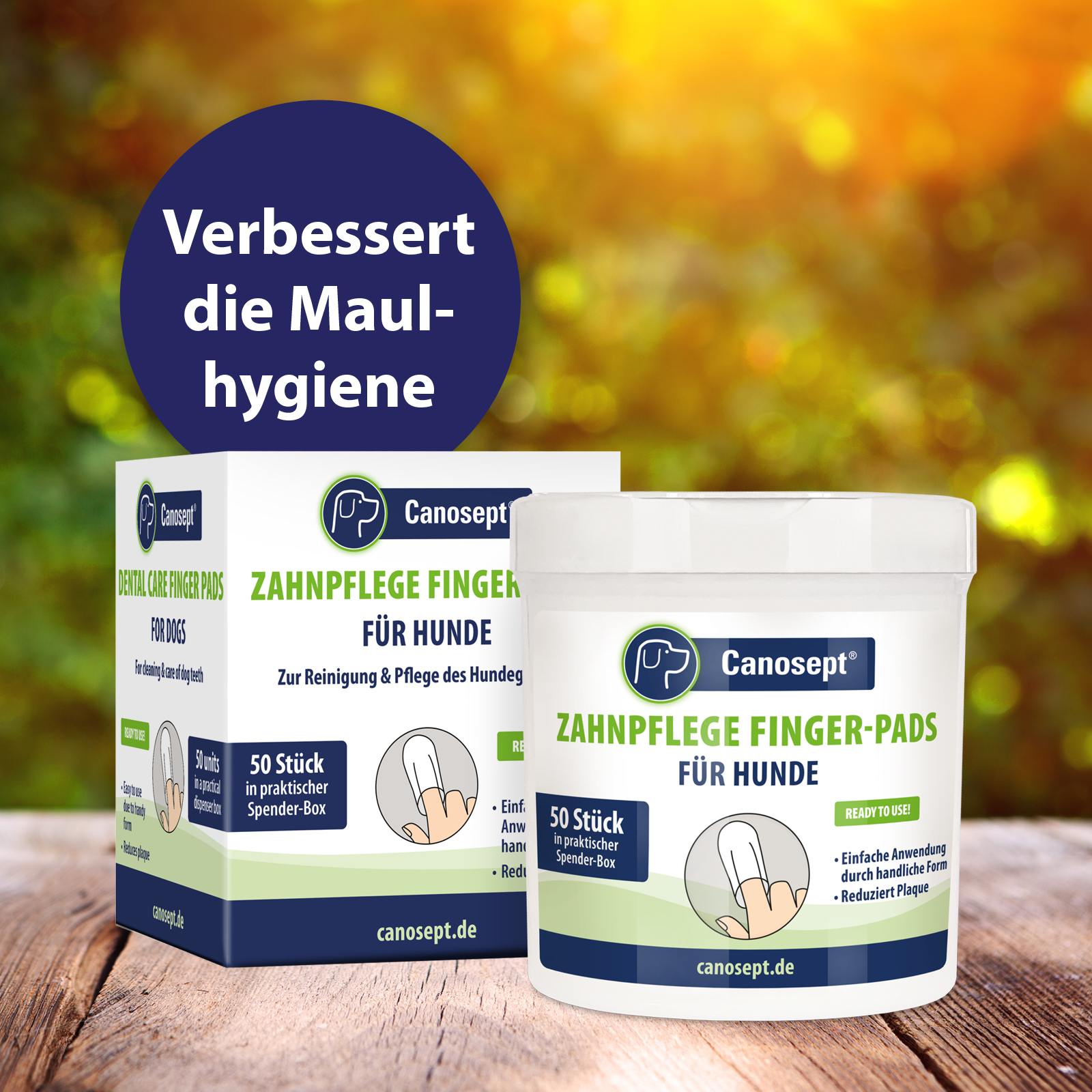 Canosept Zahnpflege Canosept Zahnpflege Finger-Pads für Hunde 50 Stück