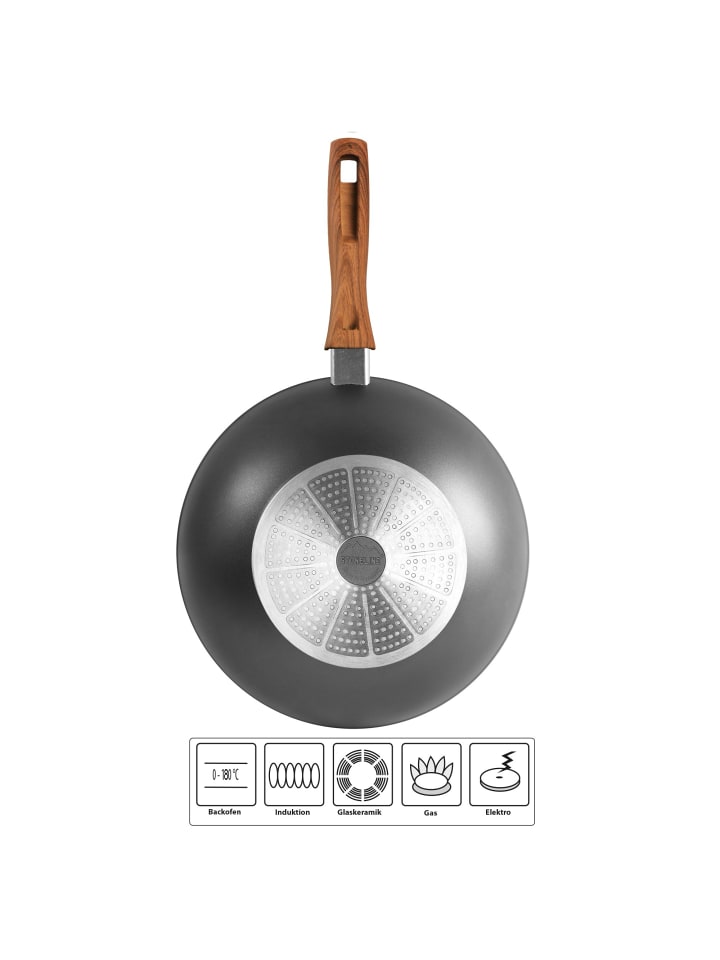 Stoneline Wok 30 cm in Anthrazit günstig kaufen Ø 30 cm