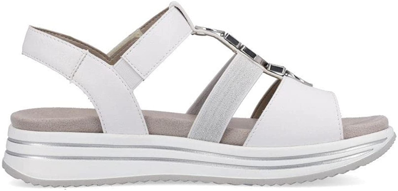 REMONTE Klassische Sandalen weiss