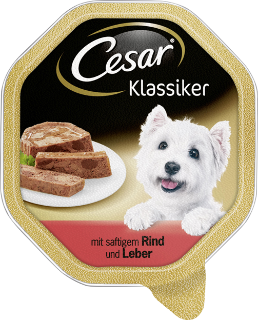Cesar Klassiker mit Rind & Leber