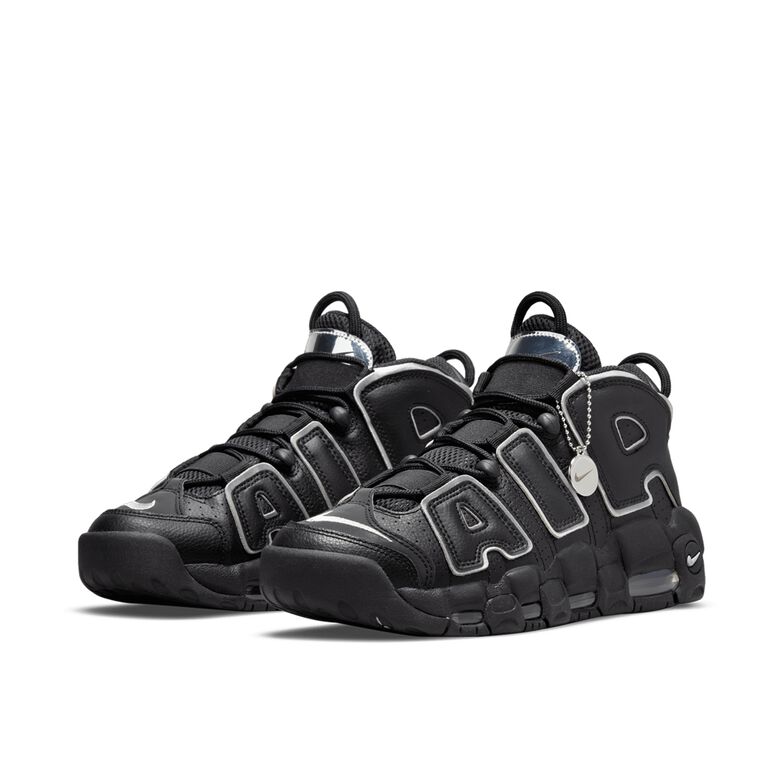 NIKE Wmns Uptempo '96 black/metallic silver-turquoise blue