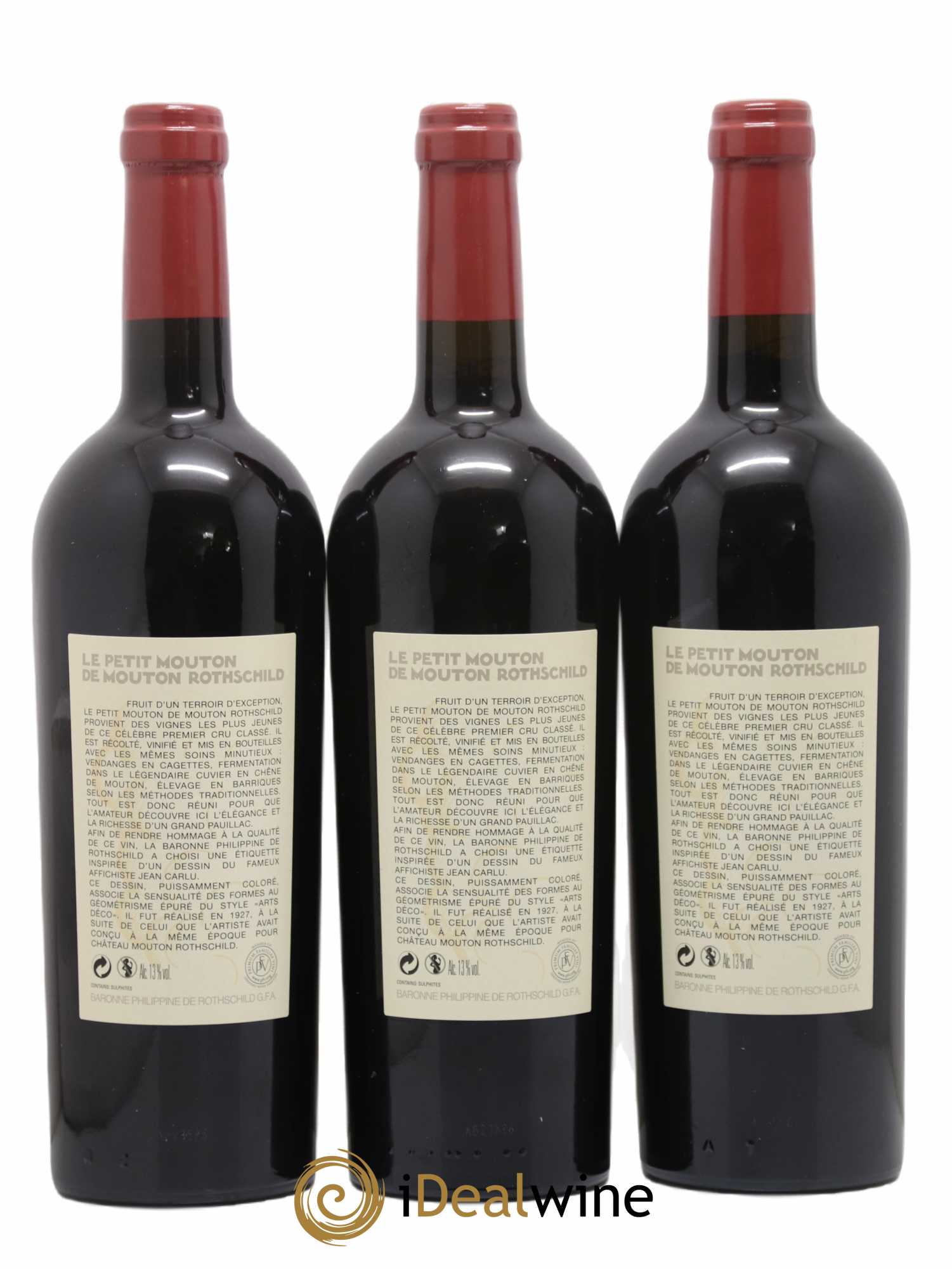 Petit Mouton Second Vin  2009 - Lot de 3 Bouteilles