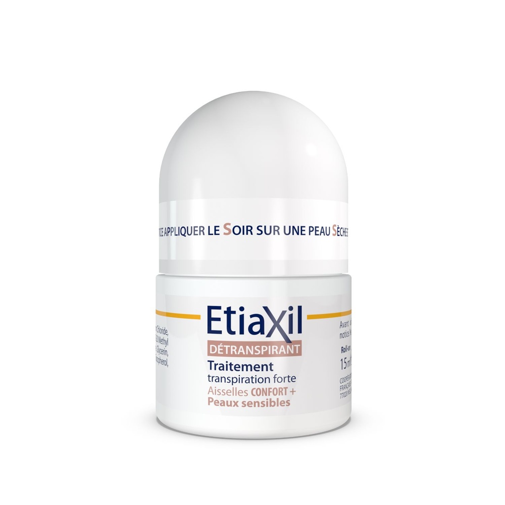 etiaxil Détranspirant Aisselles Confort + Détranspirant