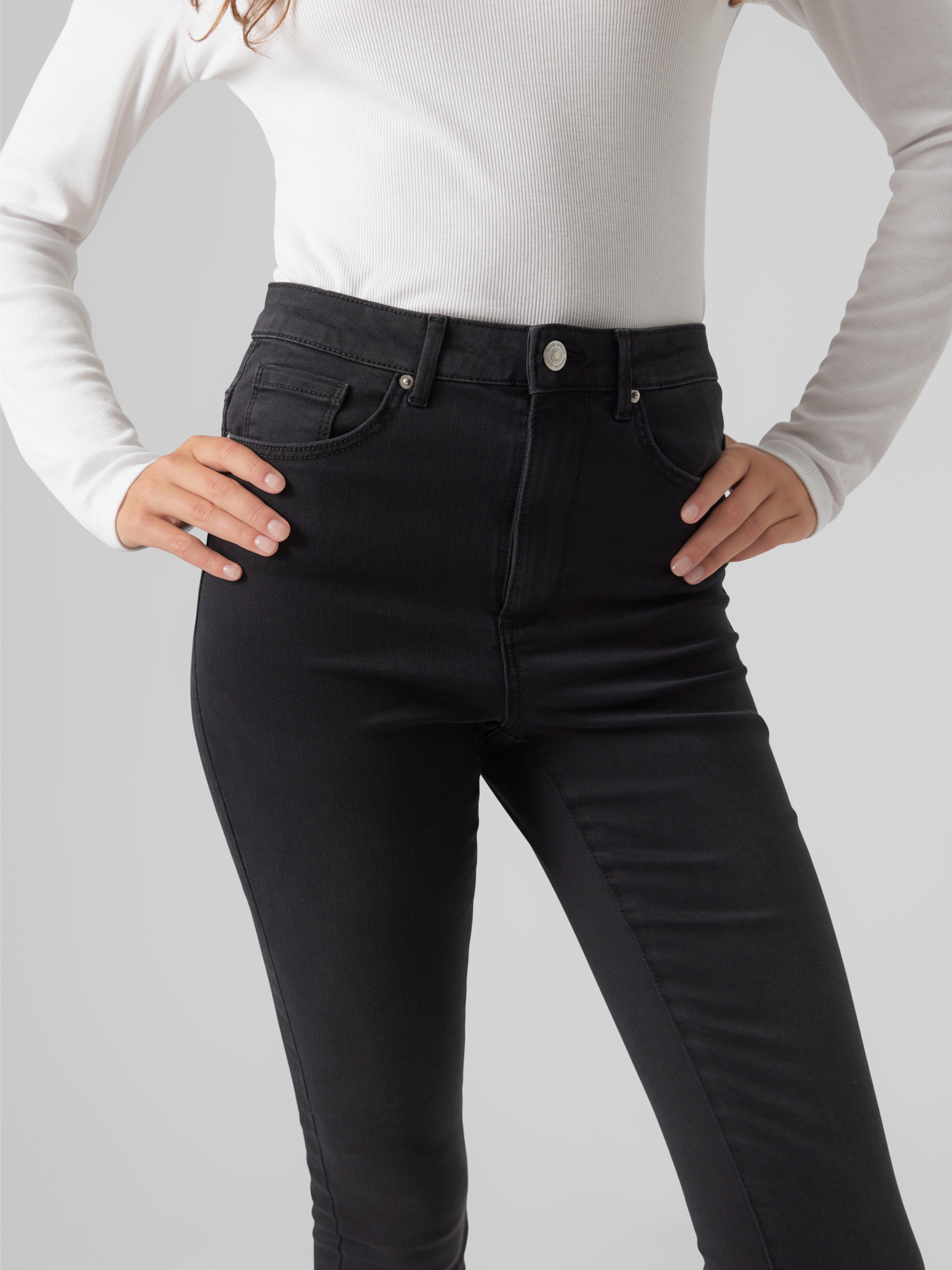 VMSOPHIA Hohe Taille Slim Fit Jeans