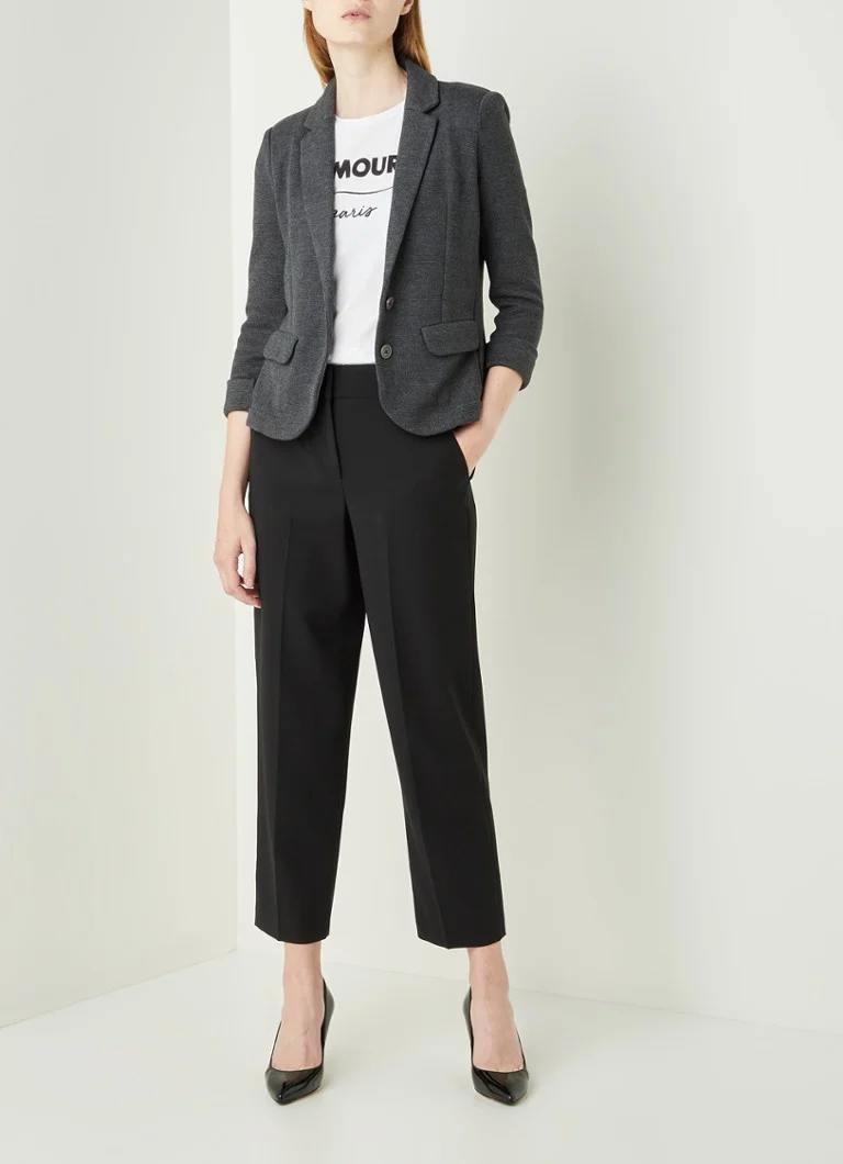 Whistles Jersey blazer with flap pockets