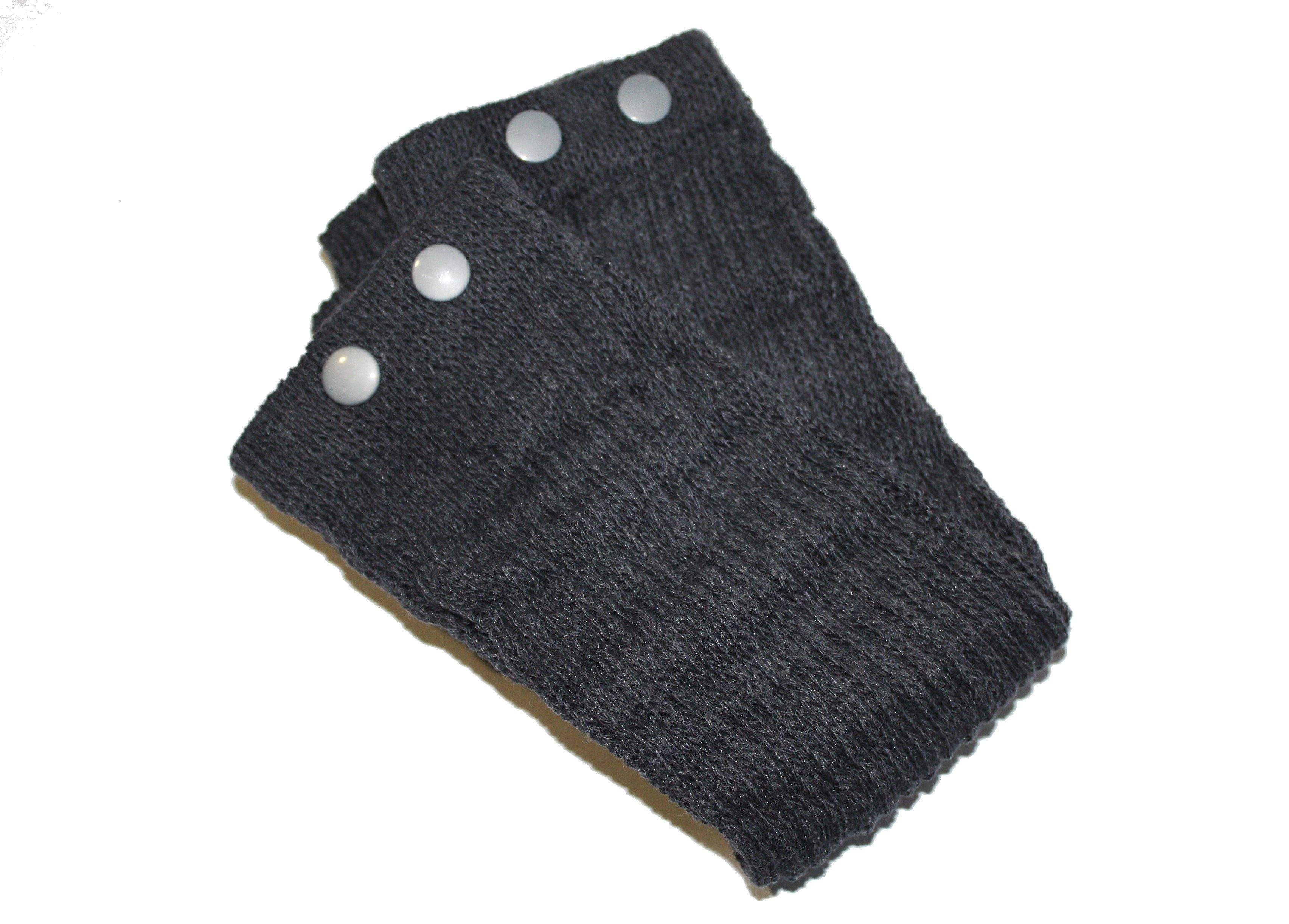 dunkle design Beinstulpen Grau Nieten Bunt
