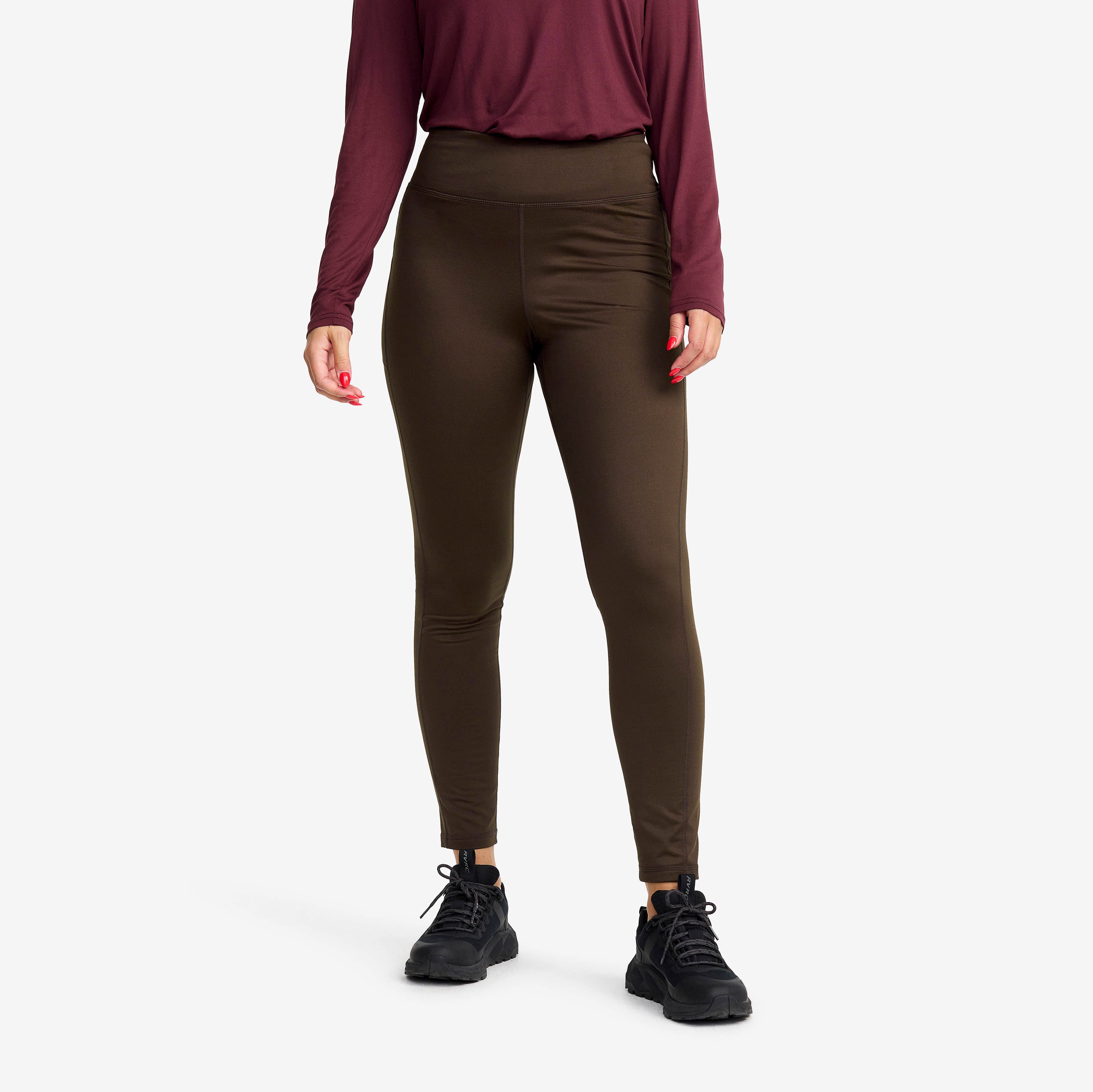 Alaska Fleece Lined Tights Femme Hazel