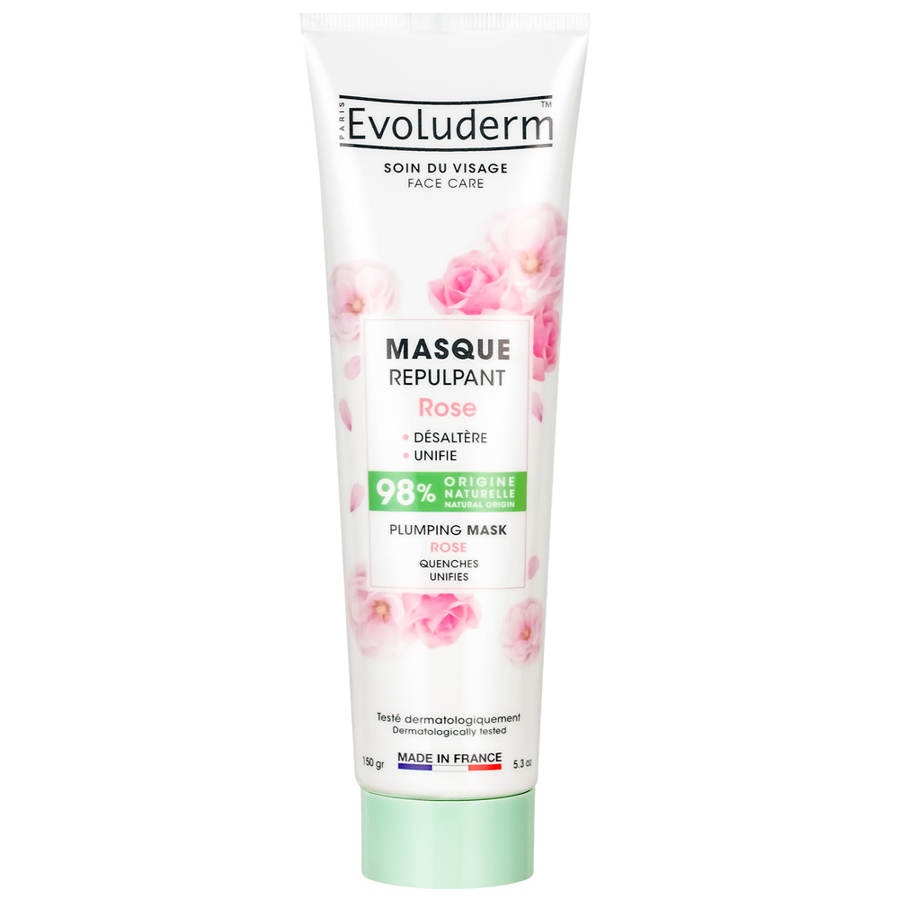 evoluderm Masque Visage Masque Repulpant Rose - 150 gr