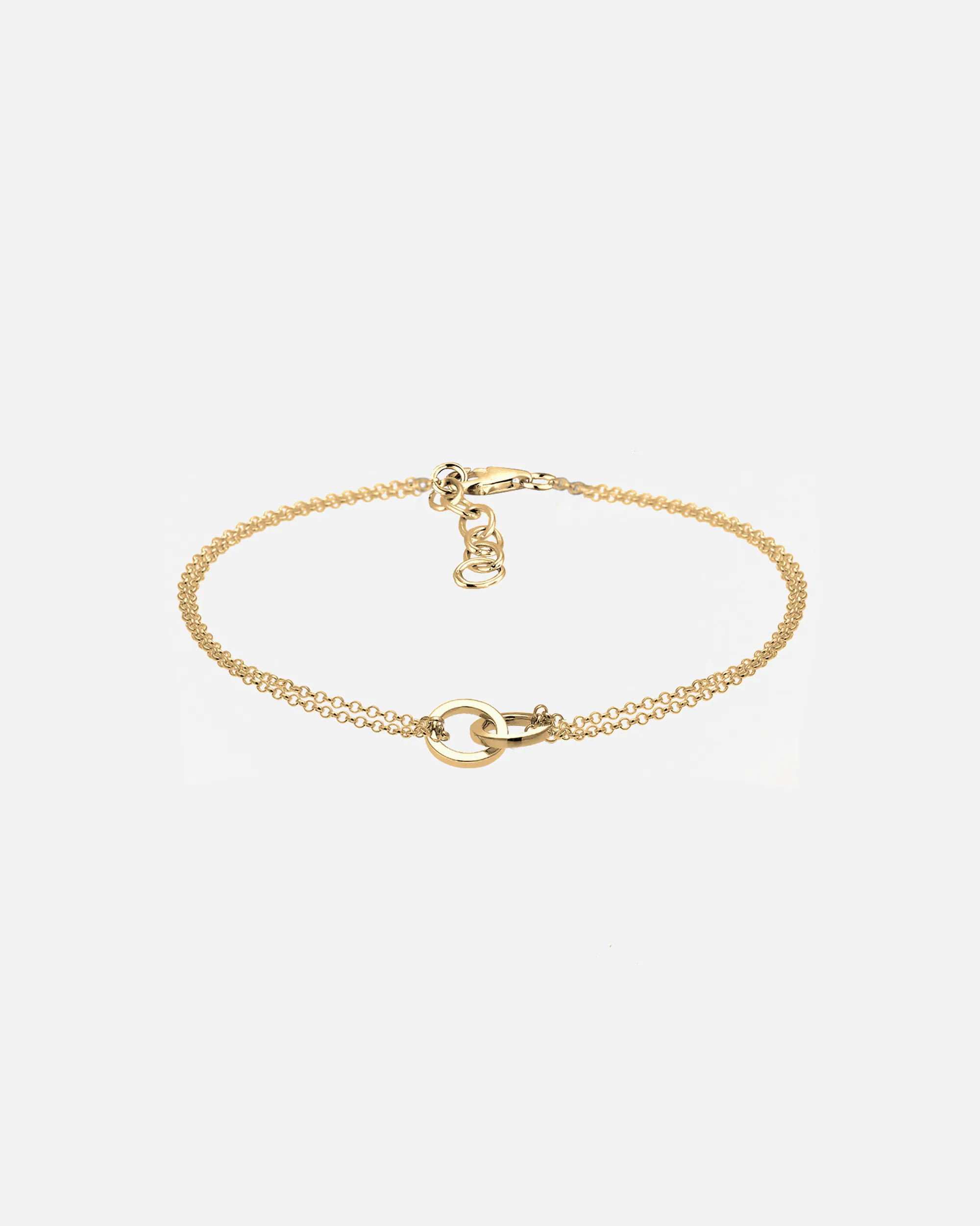 Círculo geométrico minimalista Elli para mujer en plata de ley 925