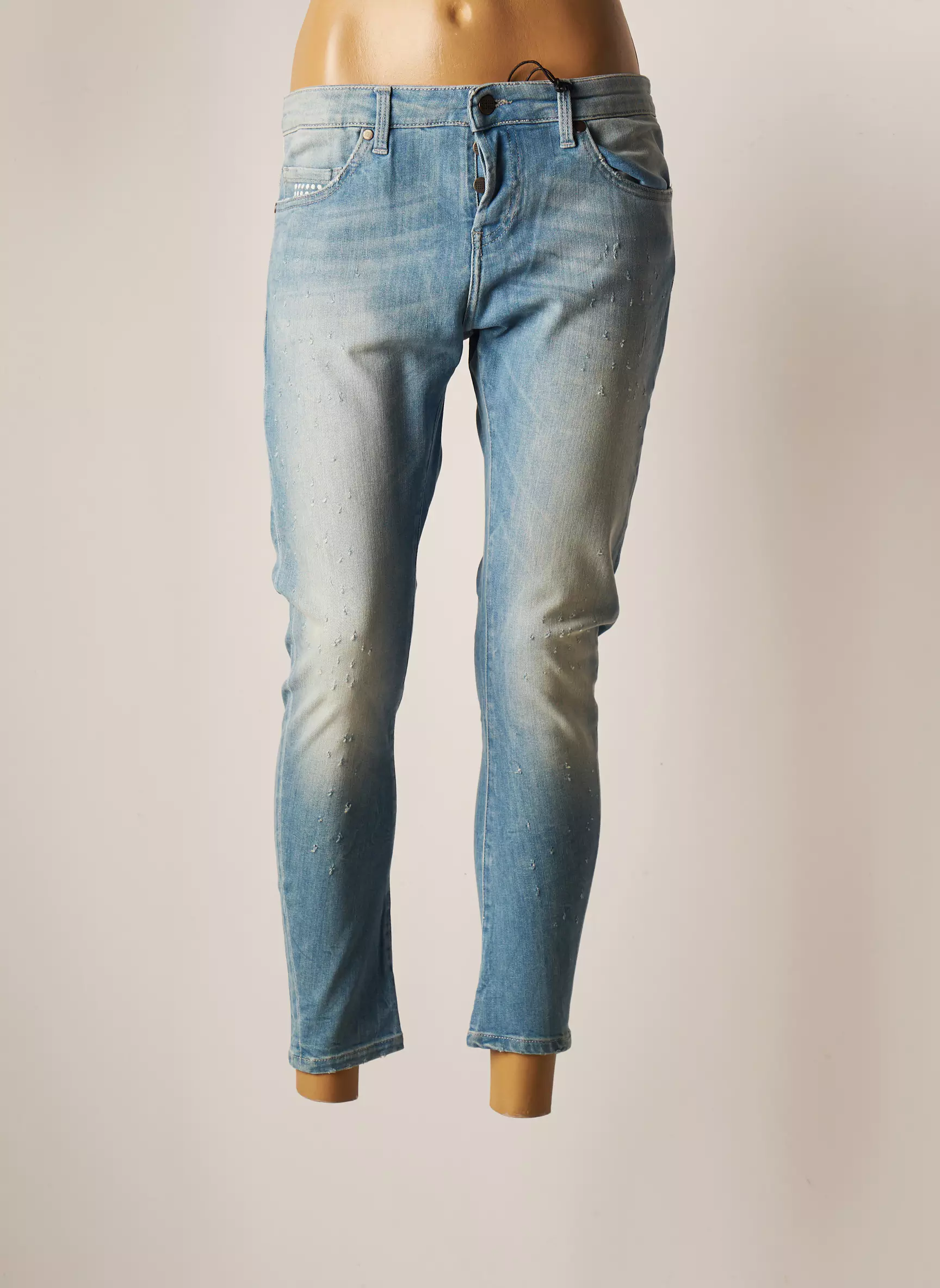 Unique Dnm Jeans Coupe Slim Femme couleur bleu