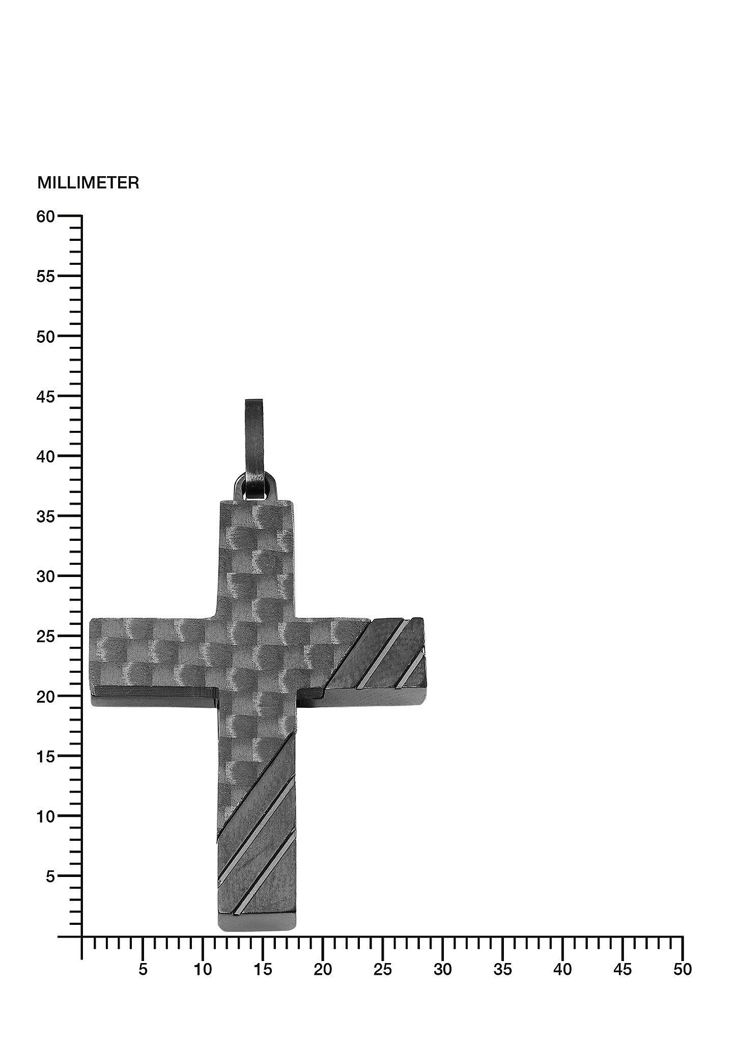 Halskette aus Carbon und Edelstahl  272.808.6411.3717-00B0