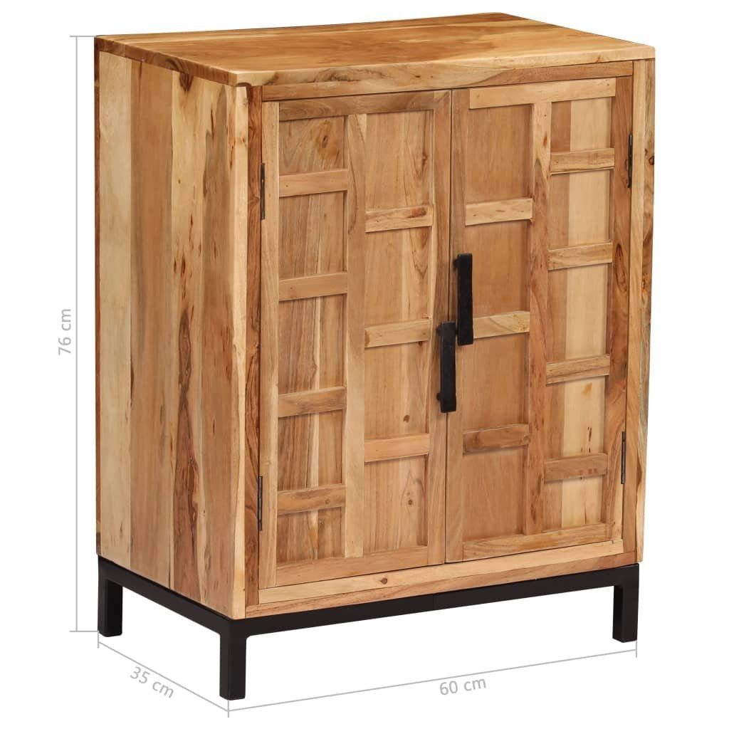 vidaXL Sideboard Sideboard Massivholz Akazie 60x35x76 cm Braun (1 St)