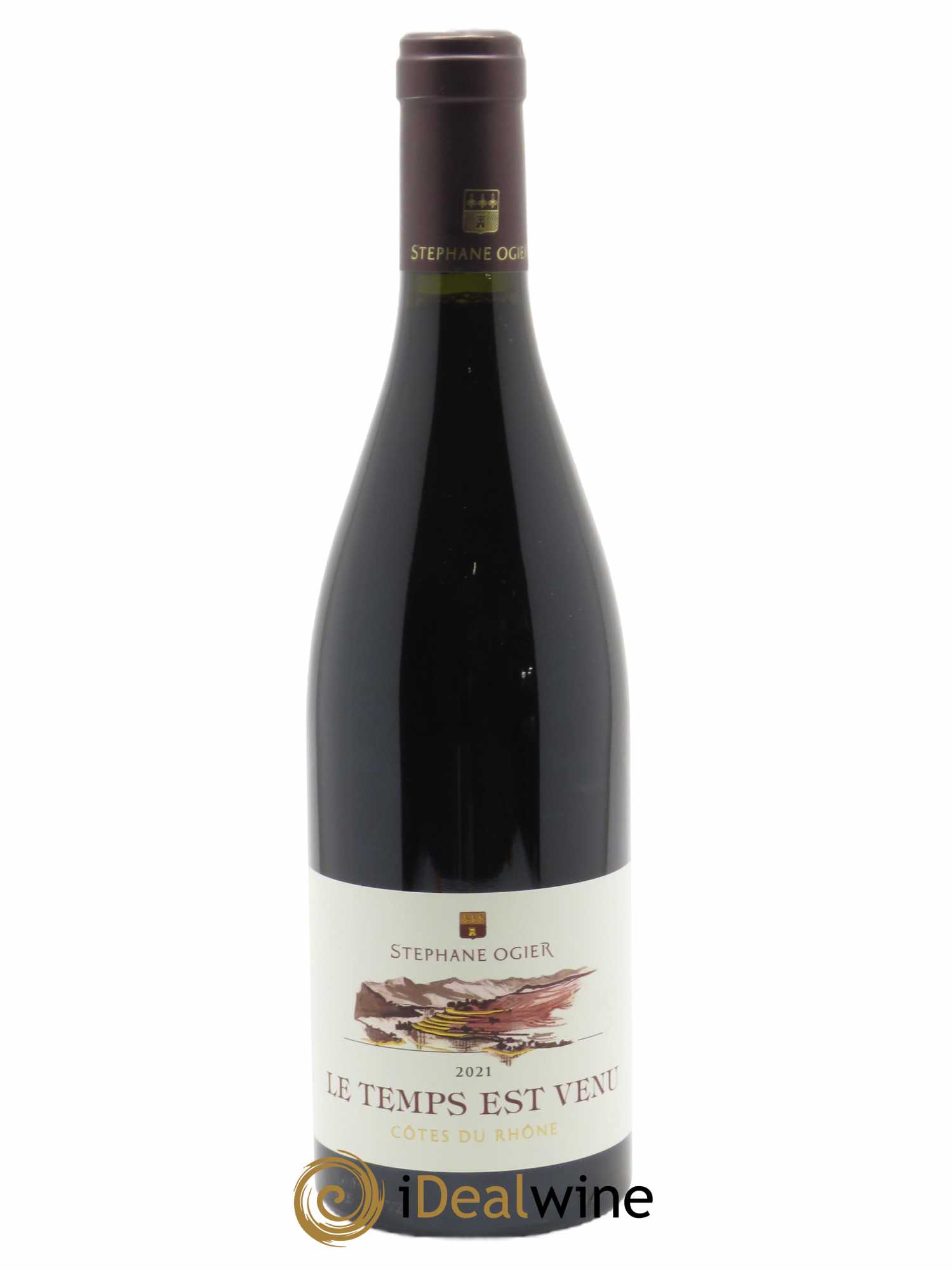 Côtes du Rhône Le Temps est Venu Michel et Stéphane Ogier  2021 - Lot de 1 Bouteille