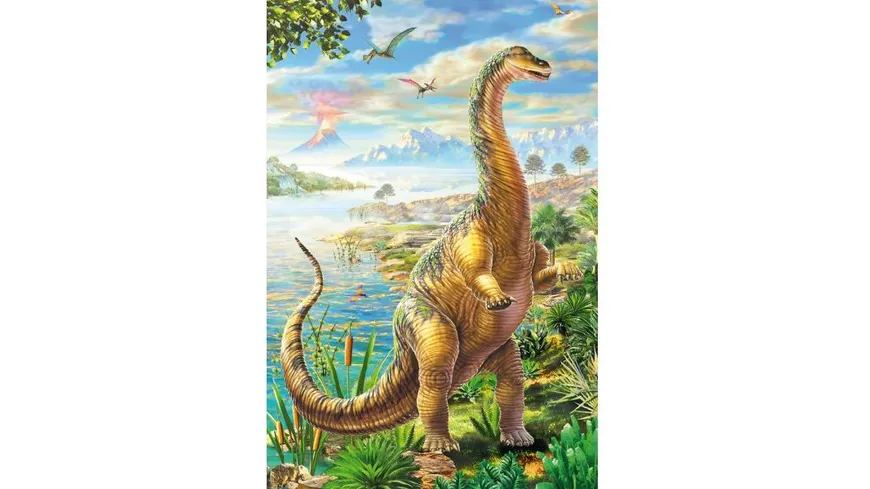 Schmidt Spiele - Puzzle - Abenteuer mit den Dinosauriern, 48 Teile