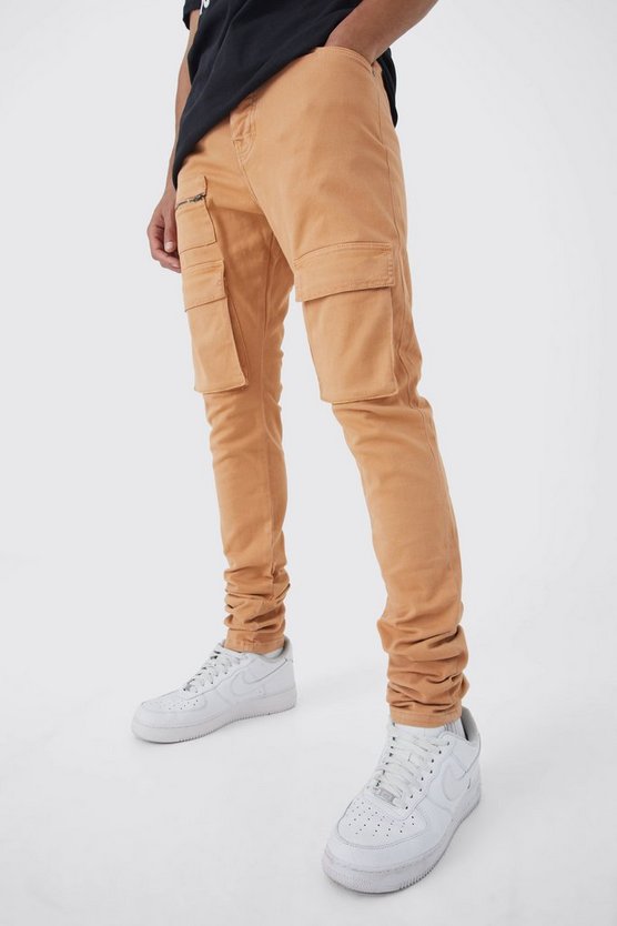 Tall Skinny Cargo-Hose mit Reißverschluss