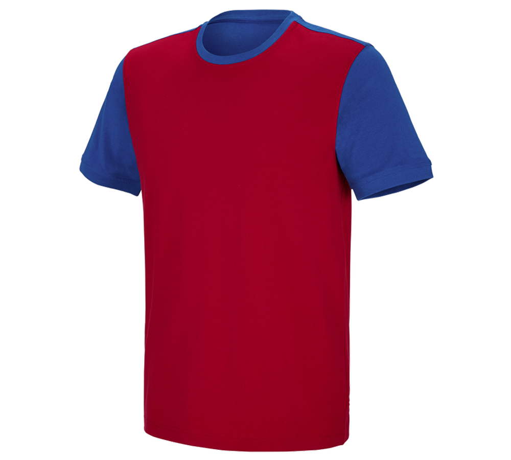 e.s. T-Shirt cotton stretch bicolor
