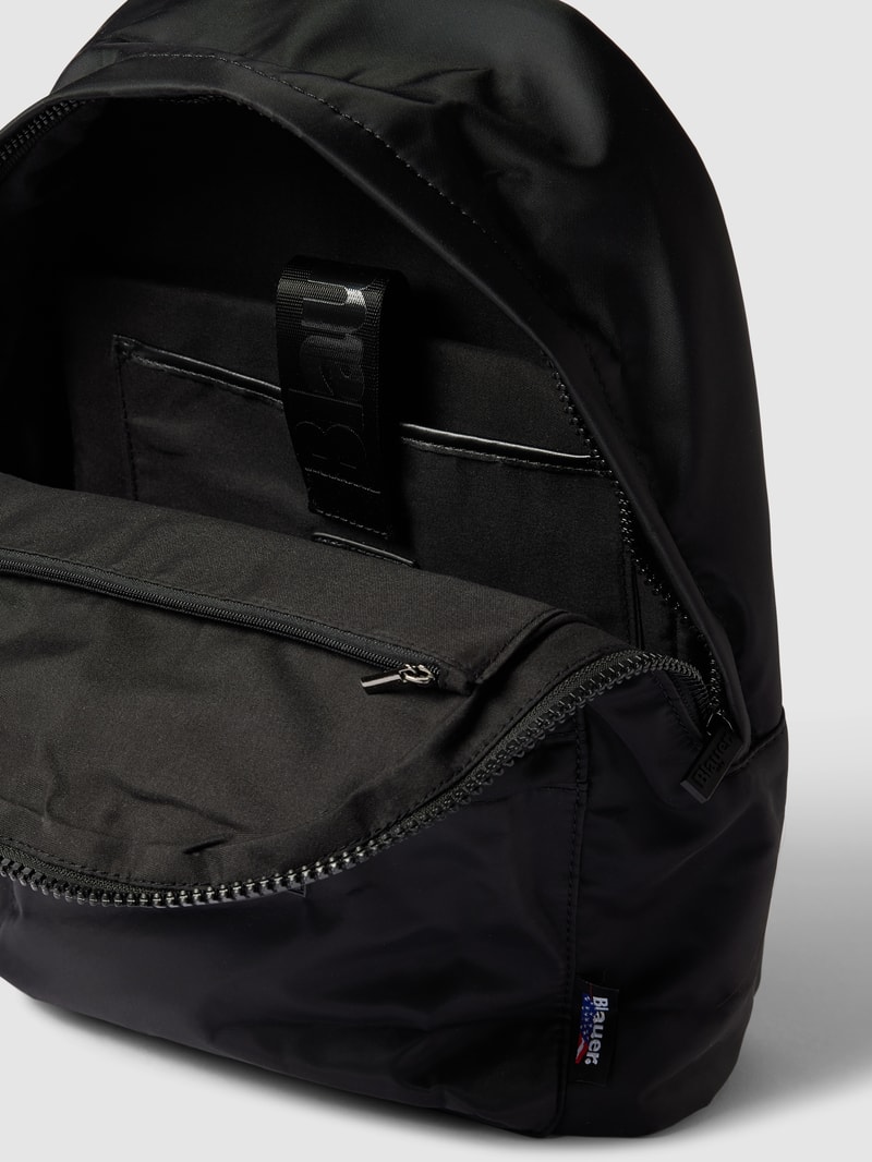 Rucksack mit Label-Patch Modell 'EASY' in schwarz