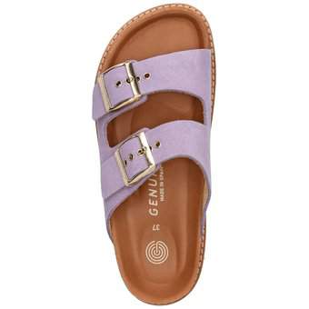 Genuins Hawaii Velour Pantolette in lila
