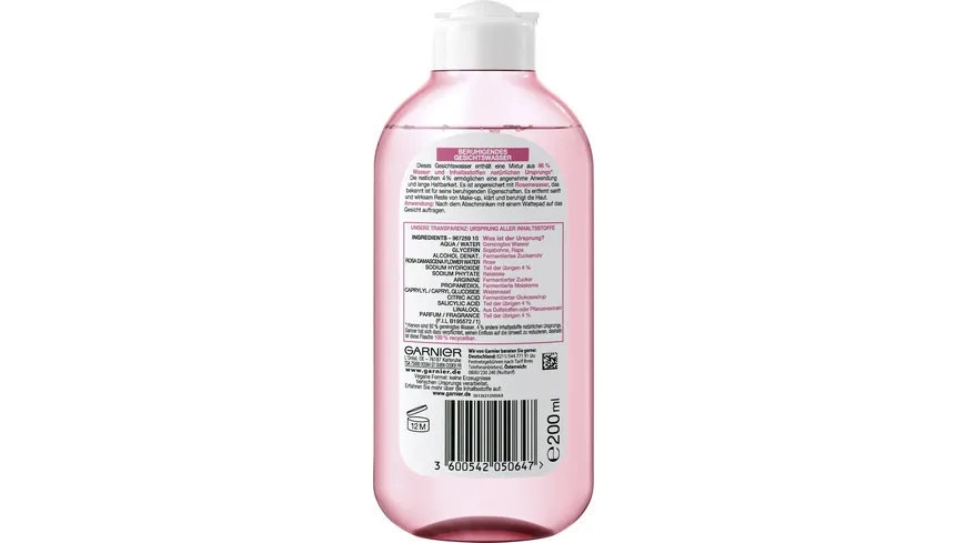 Garnier Skin Active Gesichtswasser mit Rosenwasser 200 ml
