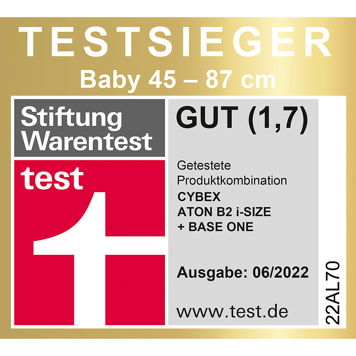 Babyschale Aton B2 i-Size inkl. Base One, Bay Blue-dark blue