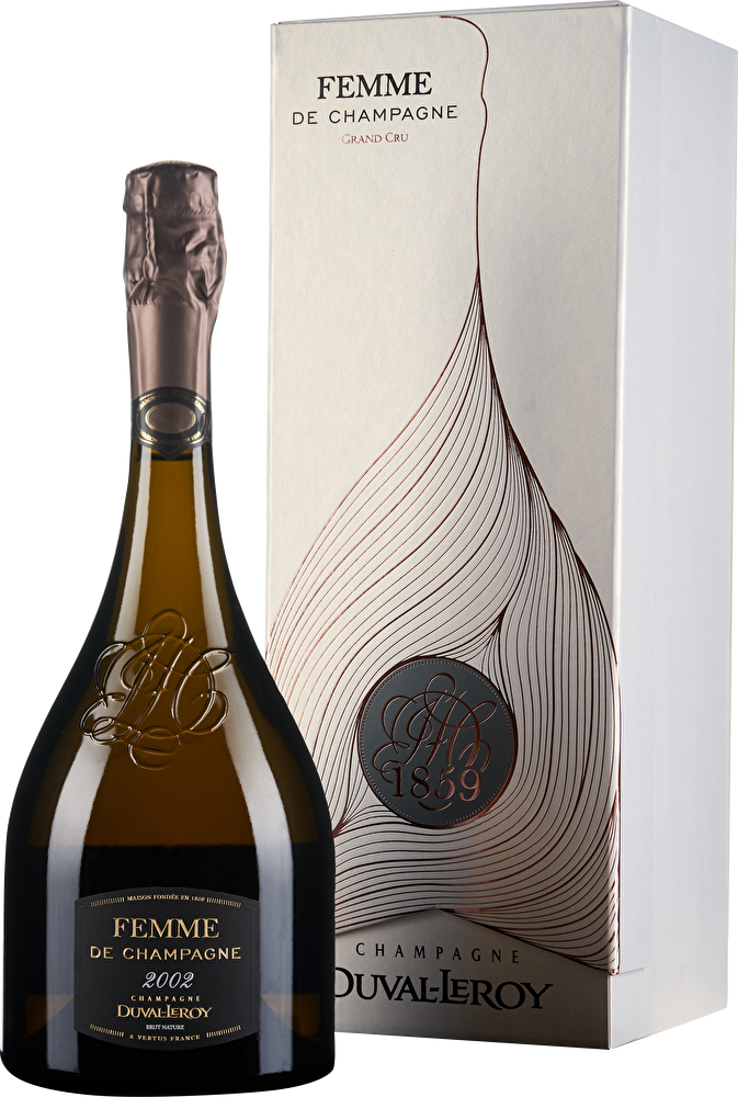 Duval-Leroy Champagne Brut Nature Femme de Champagne 2002 im Geschenkkarton