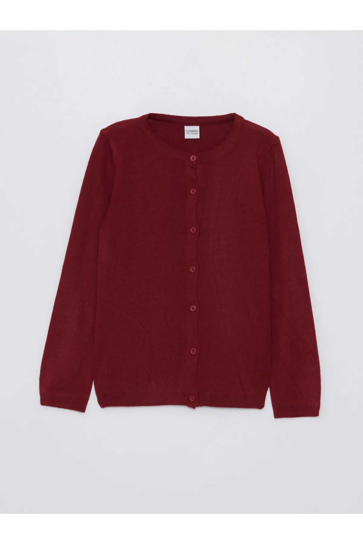 LC Waikiki  Strickjacke - Bordeaux - Regular Fit
