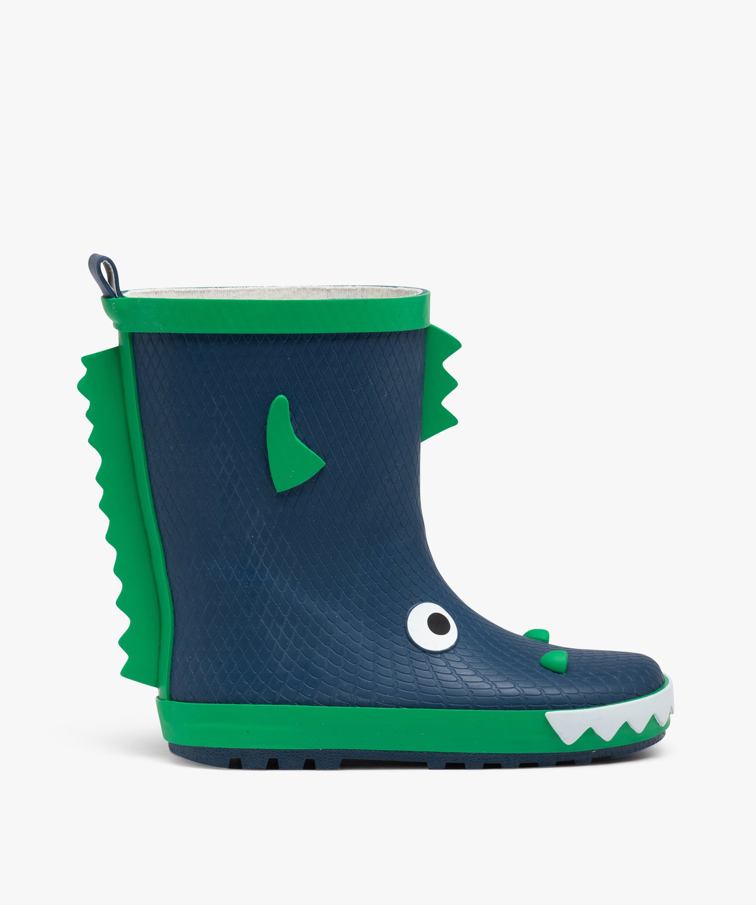 Bottes de pluie Garçon en caoutchouc avec écailles bleu | GEMO