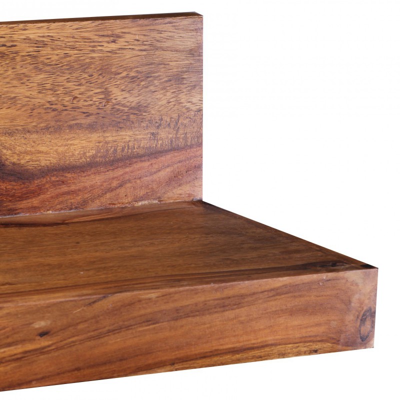 Wohnling Massivholz Wandregal 60 cm Sheesham