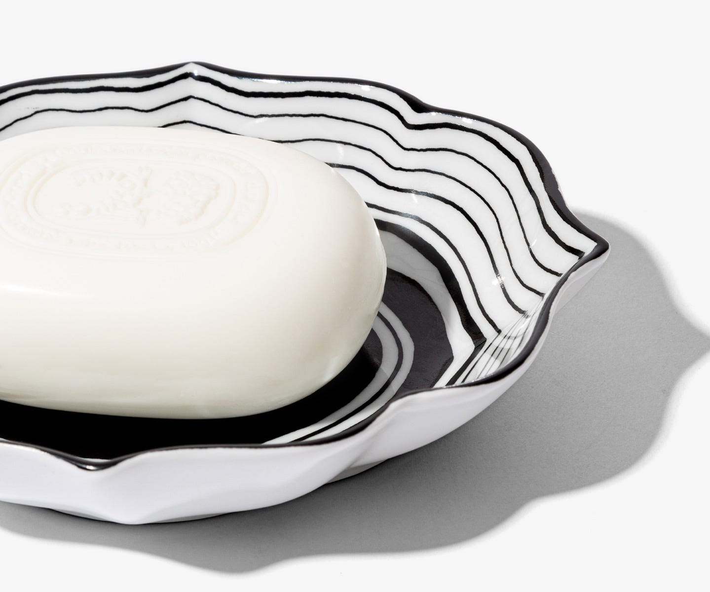 Porte-savon - Ovale noir