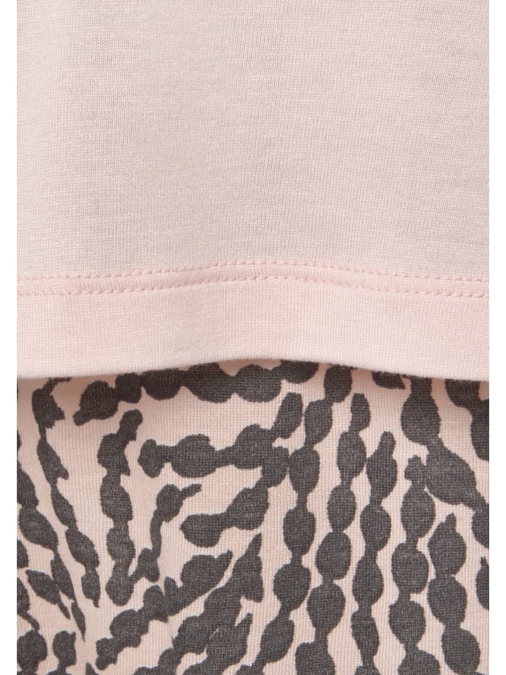 LASCANA Shorty in rosa anthrazit bedruckt günstig kaufen