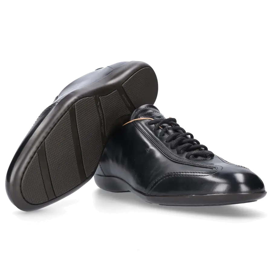 Santoni - Sneaker low AMG Kalbsleder - schwarz