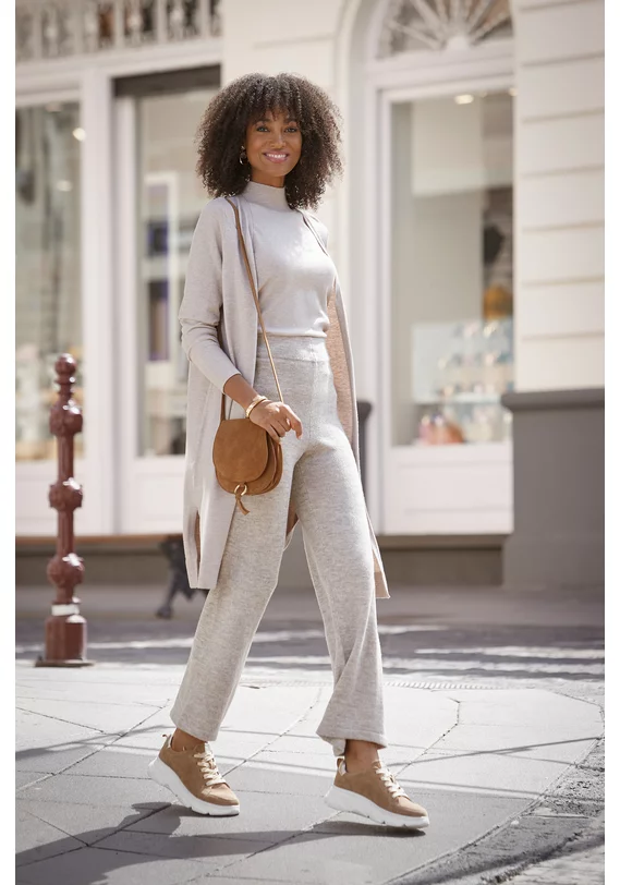 Longstrickjacke